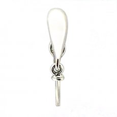 Pendentif Clip en Argent Rhodié pour 1 Perle de 9 à 18 mm