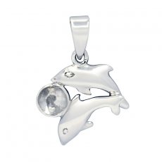 Pendentif en Argent Rhodié pour 1 Perle de 6 à 9 mm