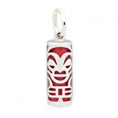 Tiki en Argent et Agate Rose - 15 mm - Santé