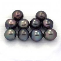 Lot de 10 Perles de Tahiti Semi-Baroques C de 8.5 à 8.8 mm