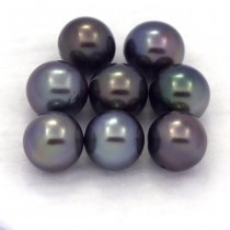 Lot de 8 Perles de Tahiti Semi-Baroques C/D de 8 à 8.4 mm