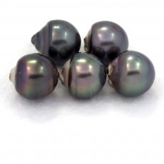 Lot de 5 Perles de Tahiti Baroques D de 13 à 13.3 mm