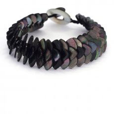 Bracelet en nacre de Tahiti - Longueur = 18 cm