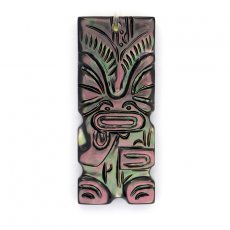 Pendentif Tiki en nacre de Tahiti