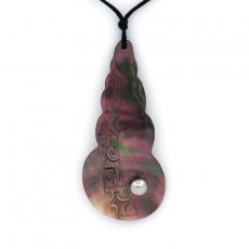 Pendentif en nacre et 1 Keishi