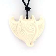 Pendentif Raie Manta en Os