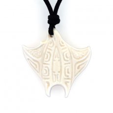 Pendentif Raie Manta en Os