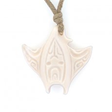 Pendentif Raie Manta en Os