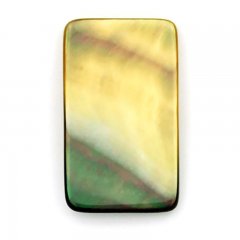 Forme rectangle en nacre de Tahiti - 27 x 16 mm